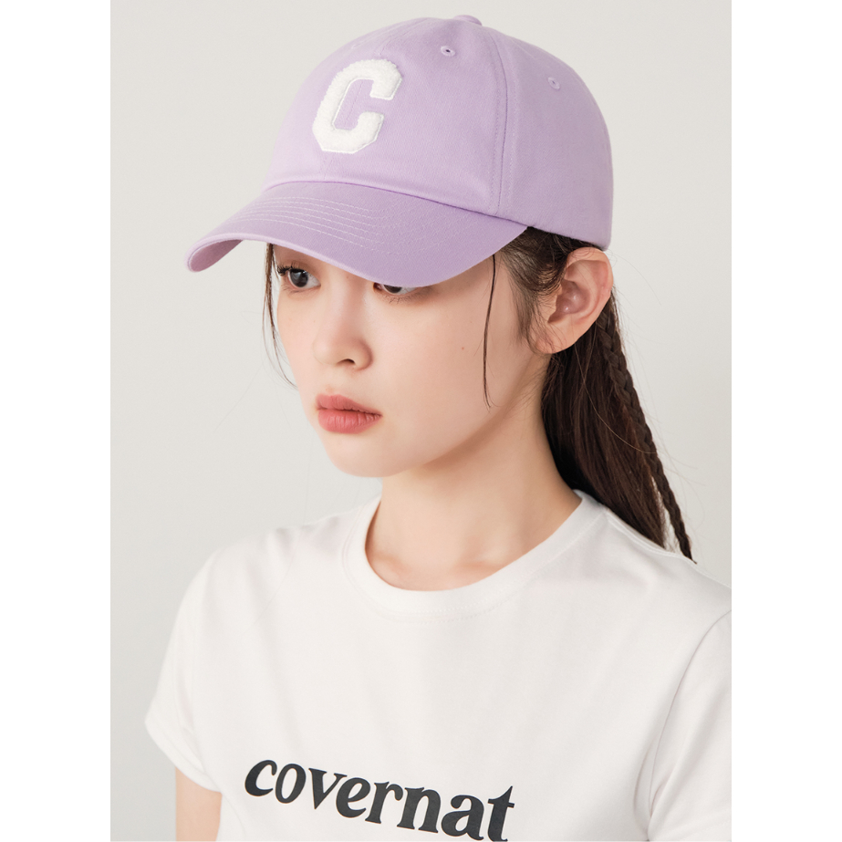หมวกแก๊ป BlackPink Lisa [COVERNAT] หมวกเบสบอล โลโก้ C ขนาดใหญ่ สีพาสเทล / Unisex / 9 สี / ฟรีไซซ์ / สินค้าเกาหลีใต้ / ของแท้ 100%