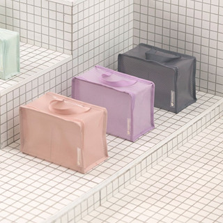 [TRAVELUS] Coated MESH POUCH cube กระเป๋าเดินทาง ขนาดกลาง