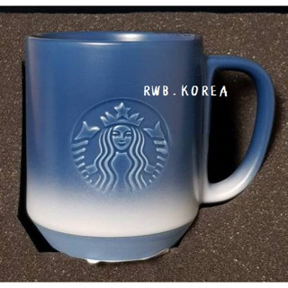 🎀【พร้อมส่ง】 2022 แก้วสตาร์บัคส์เกาหลี Korea Starbucks VIP Blue Mug 355ml/ 12oz