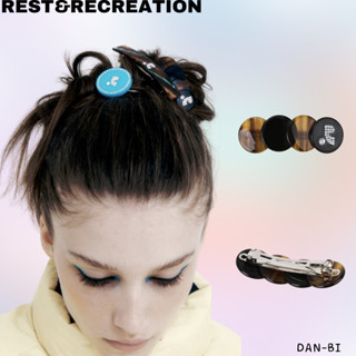 [REST&amp;RECREATION] Rr โลโกวงกลมผม PIN หลายสี / ของแท้ 100% / จัดส่งที่รวดเร็ว