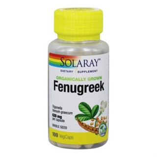 Solaray Fenugreek 620mg แคปซูลผัก [100 แคปซูล]