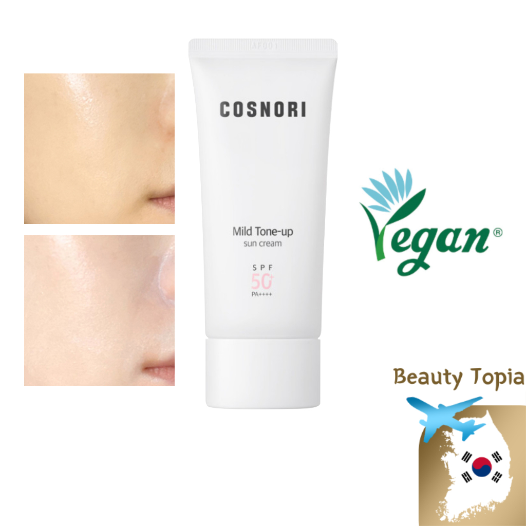 COSNORI กันแดดหน้า Mild Tone up Sunscreen matte sunscreen SPF50+ PA++++ 50มล ครีม หน้า ขาว ทาหน้าขาว  กันแดดบีบี