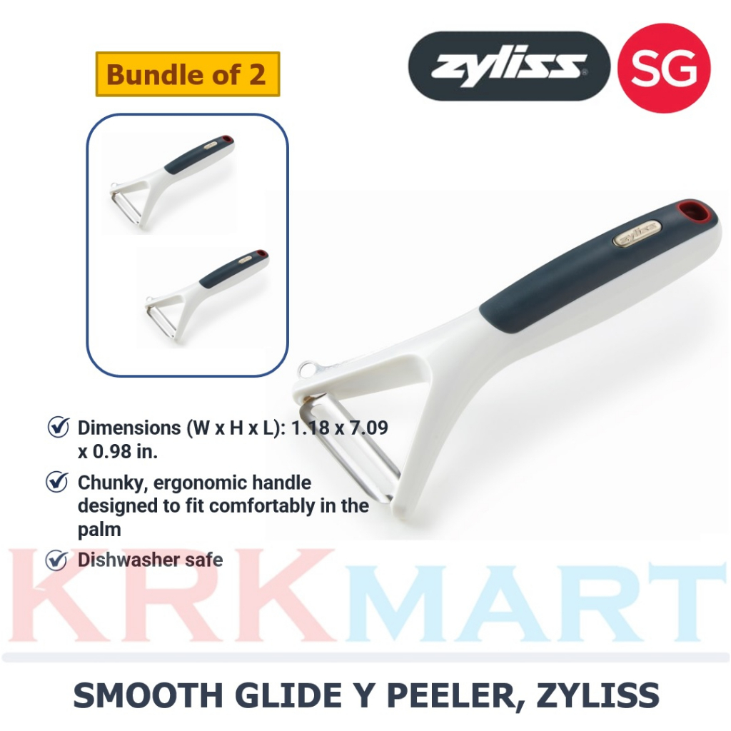 (Bundle Of 2) Zyliss E950020 เครื่องปอก Smooth Glide Y