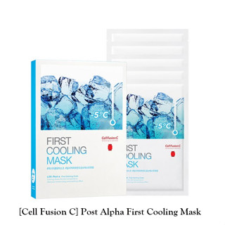 [Cell Fusion C] Post Alpha First แผ่นมาส์กหน้า ระบายความร้อน 5 แผ่น 1 กล่อง K-BEAUTY