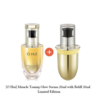 [O Hui] Miracle Toning Glow Serum 20 มล. พร้อมรีฟิล 20 มล. รุ่นพิเศษ / K-BEAUTY