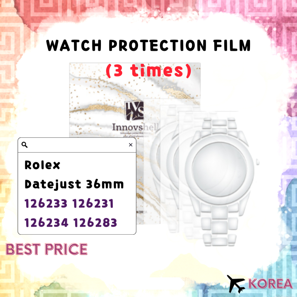 ฟิล์มป้องกันรอย สําหรับ Rolex Datejust 36 มม. 126233 126231 126234 126283 สติกเกอร์ฟิล์ม ป้องกันรอยข
