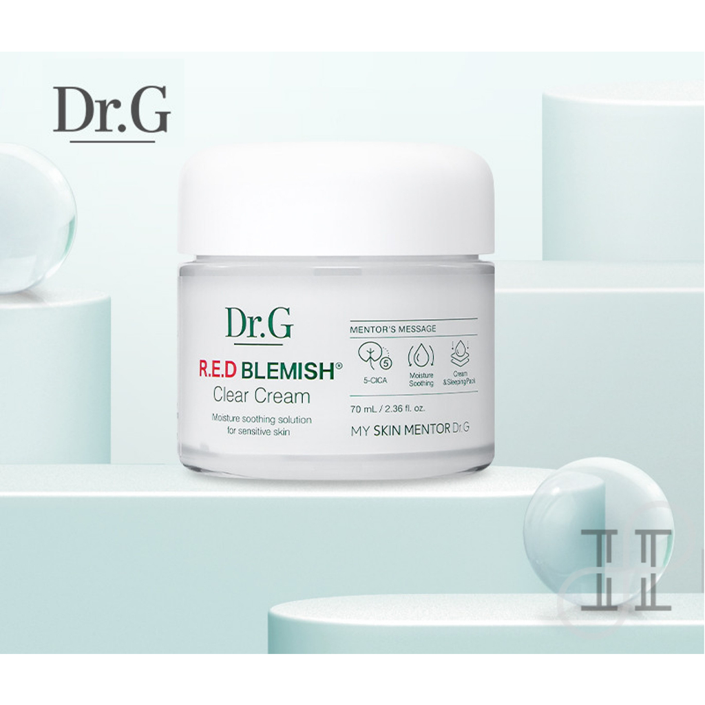 [Dr.G] Red BLEMISH CLEAR cream ครีมมะกอก ให้ความชุ่มชื้น 70 มล.