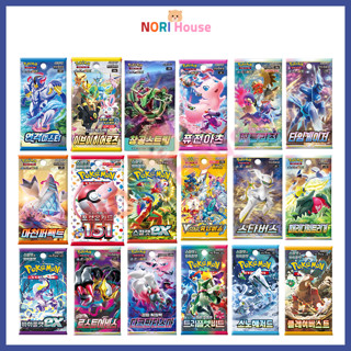 โปเกมอนการ์ดทุกแพ็คเสริม เวอร์ชั่นเกาหลี แพ็คเดี่ยว Pokemon Card Scarlet &amp; Violet Sword &amp; Shield Eevee Heroes 151