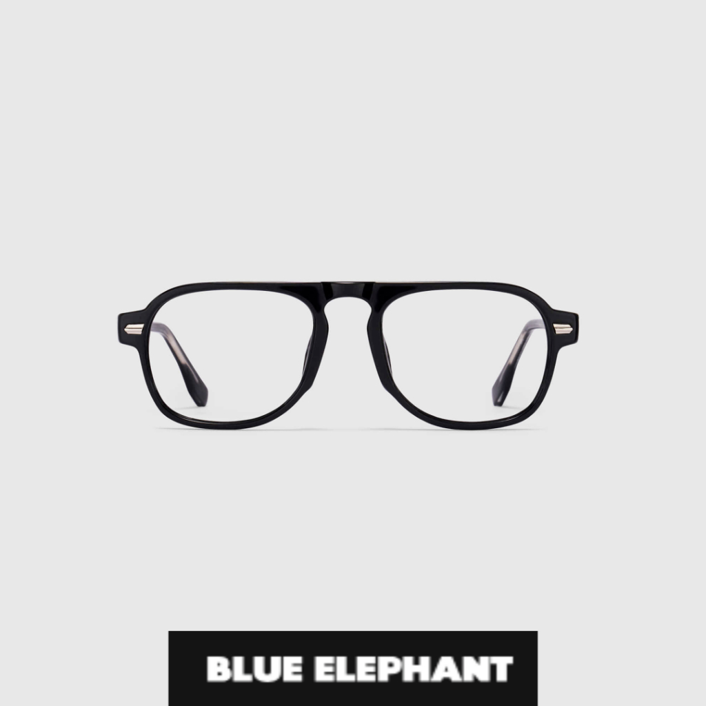 [BLUE Elephant] ใหม่ PERROW แว่นตาสีดํา | แว่นตา กรอบย้อนยุค สไตล์เกาหลี ของแท้ 100% | ส่งตรงจากเกาหลี เป็นที่นิยม