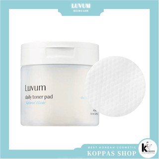 [LUVUM] แผ่นโทนเนอร์ธรรมชาติ 60 แผ่น Natural Blanc Daily Toner Pad