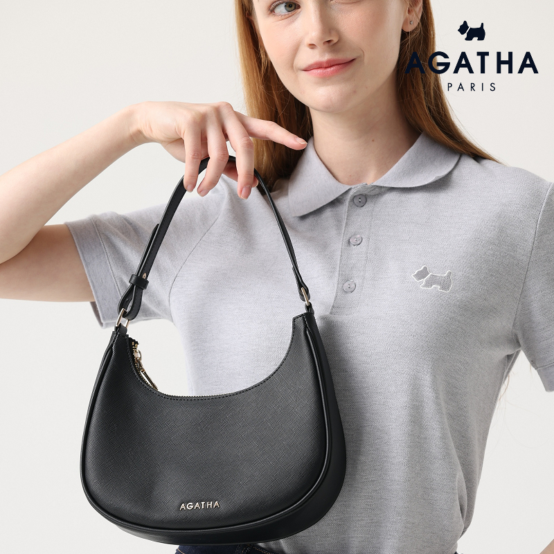 Agatha PARIS - กระเป๋าหนัง Hobo [AGTB135-703]