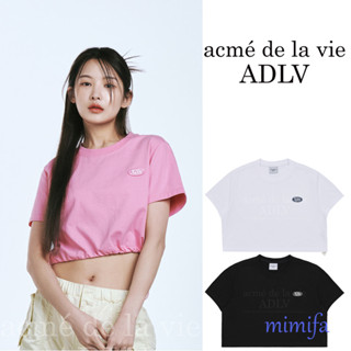 [acme De la vie] เสื้อยืด แขนสั้น คอกลม พิมพ์ลาย ADLV WAPPEN CROP