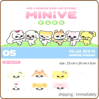 [MINIVE] Ive POP- UP STORE &lt;FACE POUCH&gt;_CHERRY, GANGANZI