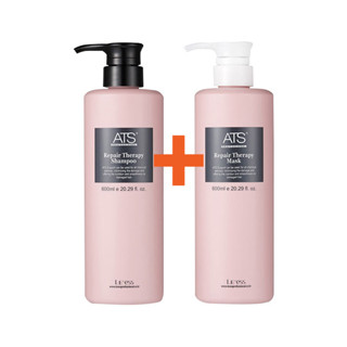 ATS Repair Therapy Shampoo/Mask 600 ml แชมพู และครีมนวดผม ที่ช่วยซ่อมแซม และขจัดสิ่งตกค้างบนหนังศีรษะ และเส้นผม