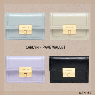 [CARLYN] Carlyn SIGNITURE PAVE WALLET 5 สี / ช่องใส่การ์ด 3 ช่อง 1 เปิด โปเกต / หรูหรา / ของขวัญสําหรับตัวเอง