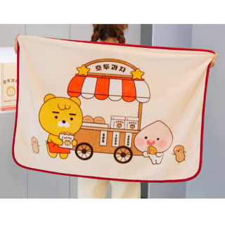 🎀【Last chance/ Exclusive @ KTX Station】 KAKAO FRIENDS Walnut Cake Shops Mini Blanket