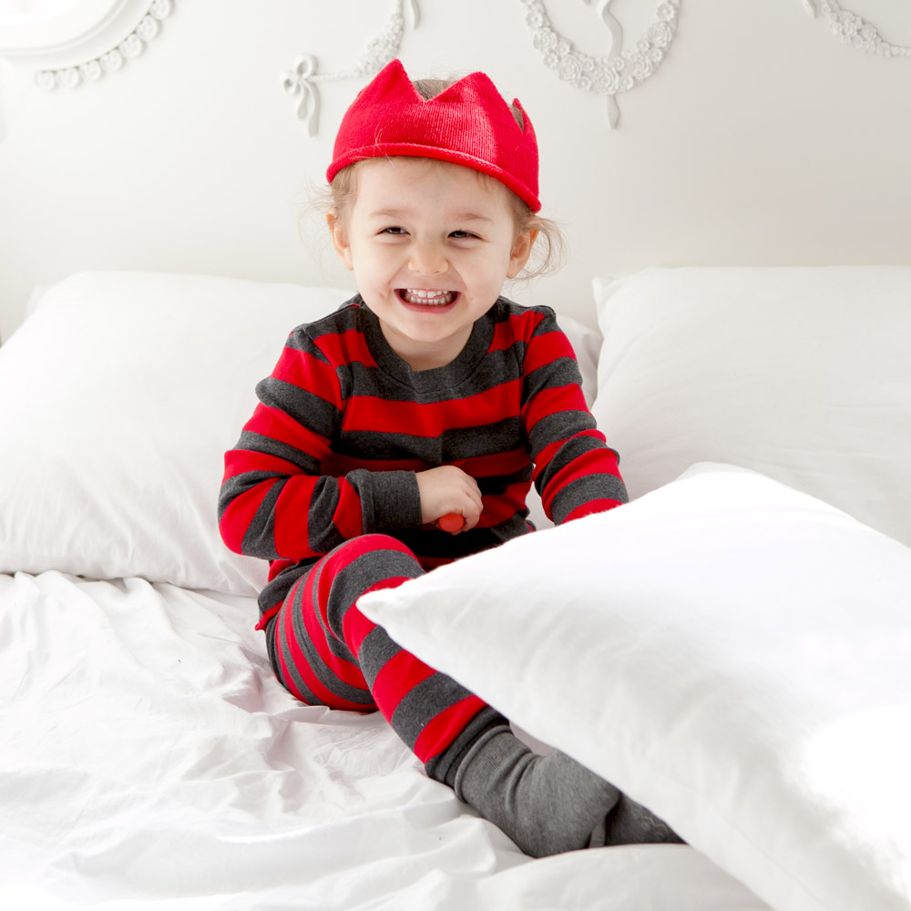 [KOREA Vaenait BABY] ชุดนอน ลายทาง หลากสี 12 เมตร -12 ปี สําหรับเด็กผู้ชาย และเด็กผู้หญิง 2 ชิ้น Set1