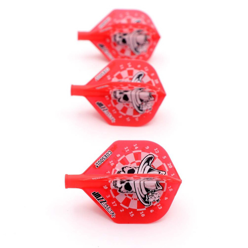 ลูกดอก Cuesoul • หมวก Tero Flights สีแดง [มาตรฐาน] • Dart Flights • SGDARTS