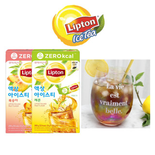 [Lipton] 0kcal ชาเย็น ชนิดน้ํา ไร้น้ําตาล 20T / พีช, เลม่อน