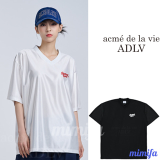 เสื้อยืดแขนสั้น พิมพ์ลายโลโก้ ADLV ROUND FOOTBALL JERSEY