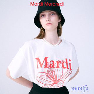 [MARDI Mercredi] เสื้อยืด พิมพ์ลายดอกไม้