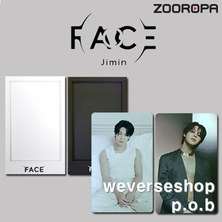 [ZOOROPA/Weverse Shop Gift] BTS Jimin FACE Photocard &amp; Plastic frame Set