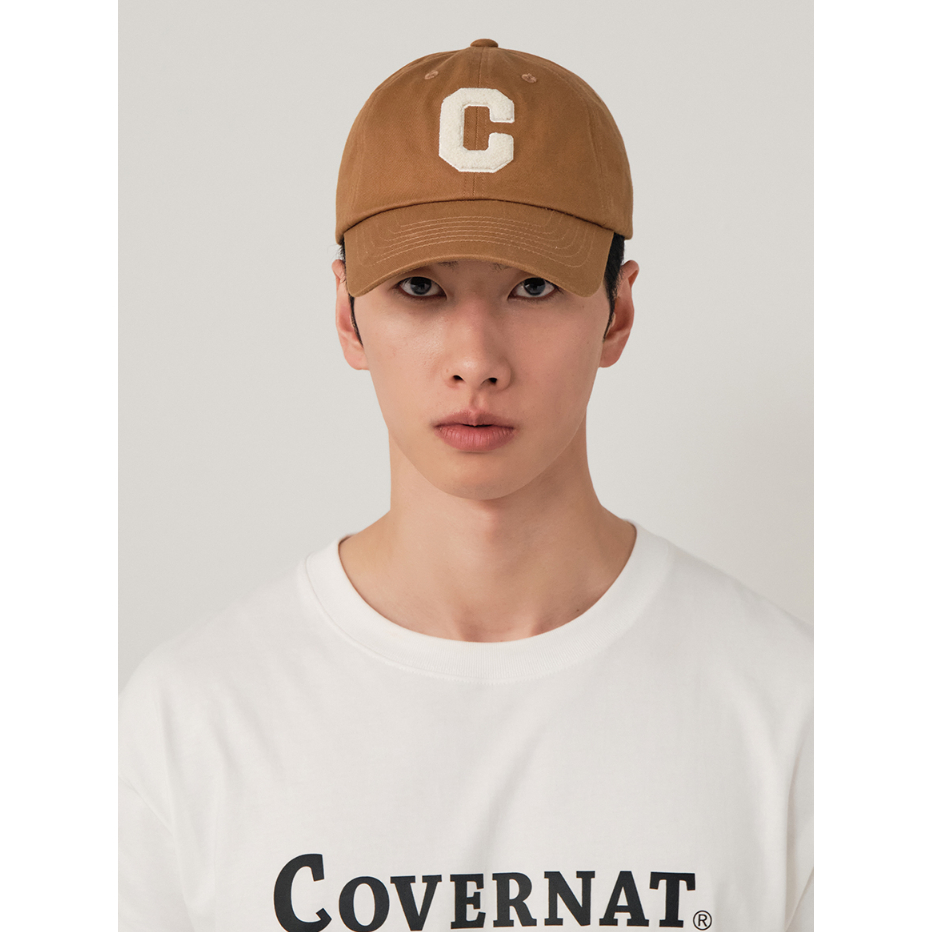 หมวกแก๊ป BlackPink Lisa [COVERNAT] หมวกเบสบอล โลโก้ C ขนาดใหญ่ สีพาสเทล / Unisex / 9 สี / ฟรีไซซ์ / สินค้าเกาหลีใต้ / ของแท้ 100%