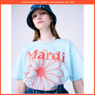 เสื้อยืด พิมพ์ลายดอกไม้ MARDI MERCREDI สีแดง