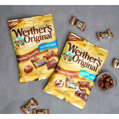 Werther's original ช็อกโกแลตลูกอม ไร้น้ําตาล