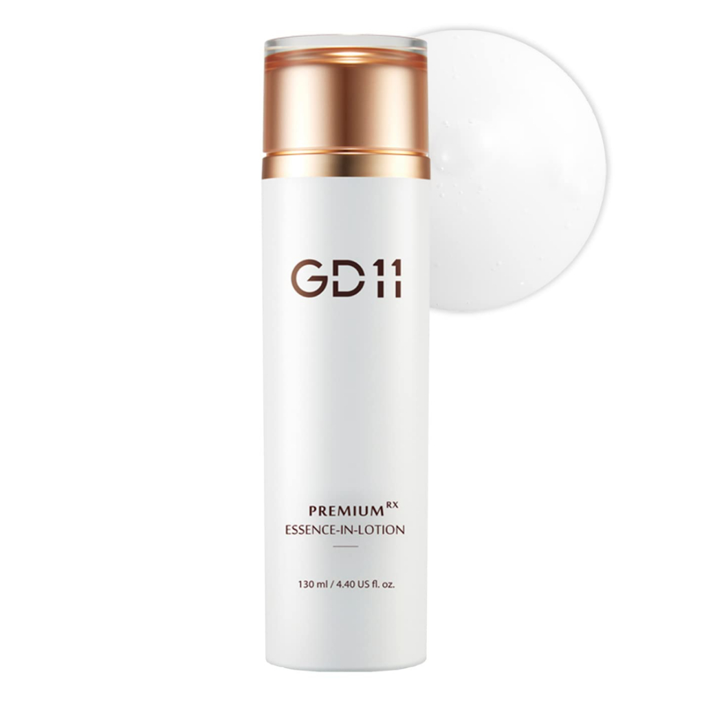 GD11 Premium RX Essence in Lotion 130ml(Exp. 2027.08.20) Moisturizing & Anti-Aging Face Lotion with Stem Cell Extract & Ceramide Strengthen Skin Barrier & Anti-Wrinkle Firming Emulsion for Skin Smoothing