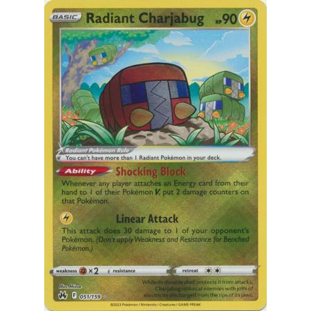 Pokemon TCG Card Radiant Charjabug SS Crown Zenith 051/159 Ultra Radiant