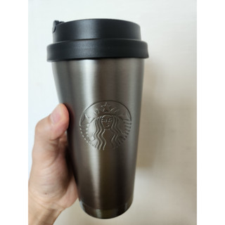 Starbucks Korea Elma ขวดน้ําสเตนเลส สีดํา 473 มล. 2021