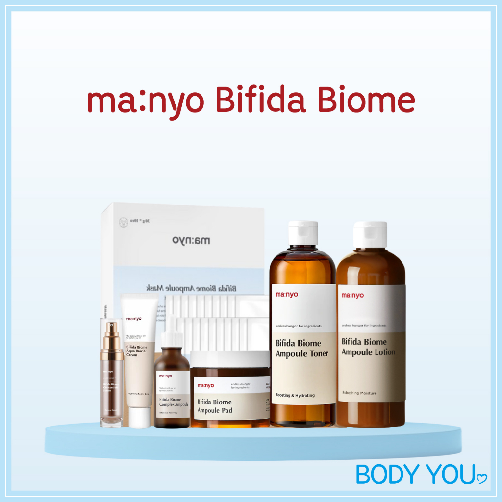 MANYO FACTORY [Manyo] Bifida Biome Collection Ampoule Lotion Toner Pad Aqua Barrier Cream Concentrate เซรั่มอายครีม สิวหัวดํา *โรงงานแมนโย