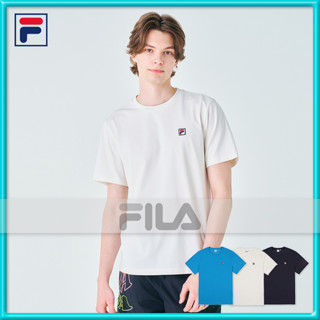 ✦ Fila ✦ F BOX WAPPEN เสื้อยืด แขนสั้น ของแท้ APPARELS UNISEX FS2RSF2109X