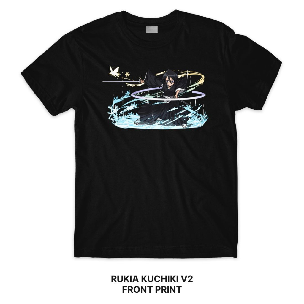 Rukia Kuchiki V2 BLEACH T-shirt Series Front Print Crafter Tee Shirt
