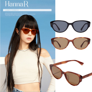 [CARIN] New 2023 HANNA R สีกากี สีน้ําตาล / สีดํา ของแท้ 100% | Newjeans แว่นตากันแดด ป้องกันรังสียูวี 400 | Carin / NewJeans แพ็กเกจ | ใหม่ เสื้อผ้าสไตล์เกาหลีย้อนยุค