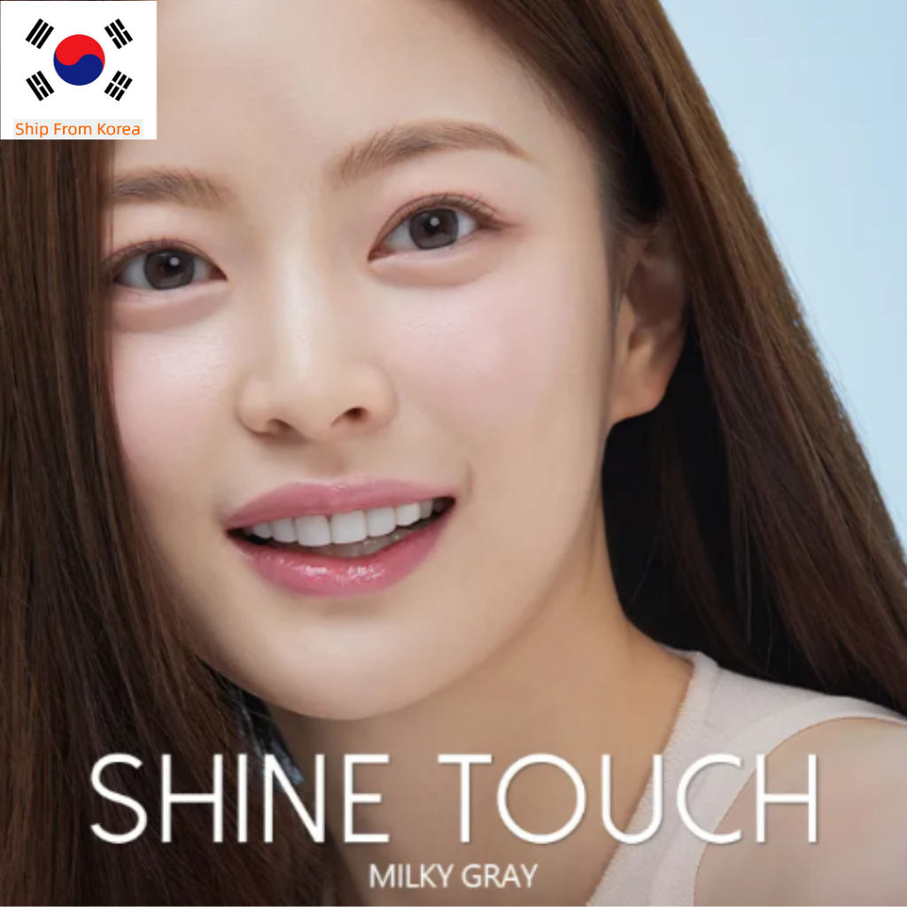 Olens SHINE TOUCH คอนแทคเลนส์ MILKY Gray 2P (monthly)  เลนส์เกาหลี