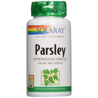 Solaray parsley 430mg ต่อแคปซูล ปริมาณ 100 ชิ้น × 1 ชิ้น