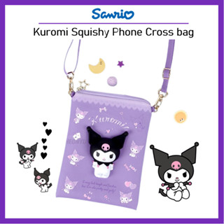 [SANRIO] Kuromi Squishy กระเป๋าสะพายข้าง ใส่โทรศัพท์ได้