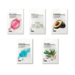 tenzero solution sheet mask แผ่นมาส์กสารละลาย 5type 25ml*10ea