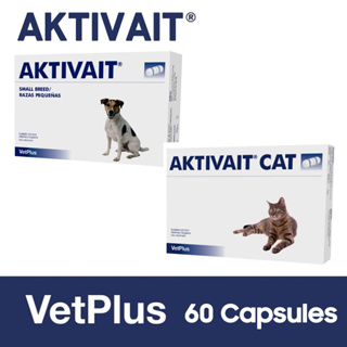 Vetplus AKTIVAIT ผลิตภัณฑ์เสริมอาหาร แคปซูล 60 แคปซูล สําหรับสุนัข แมว