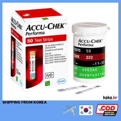 accu chek Performa Test Strips 50 / 100 (EXP : Latest ~) พร้อม FREEBIES