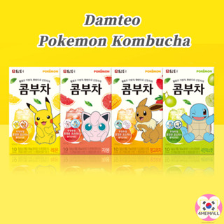 Damteo Pokemon Kombucha (4 รส) 10T / 40T เลม่อน เกรปฟรุต ส่องแสง มัสเก็ต มะม่วง ลิ้นจี่ โซดา นม ซีโร่ ซูก้า แลคโตบาซิลลัส พรีไบโอติก วิตามินซี