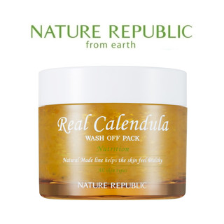 [NATURE REPUBLIC]  Natural Made Real Calendula Wash Off Pack 100ml  ผลิตภัณฑ์ล้างปฏิทิน ของแท้ จากธรรมชาติ สินค้าเกาหลีแท้ๆส่งตรงจากเกาหลี