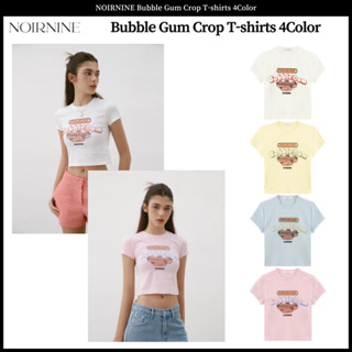 Noirnine เสื้อยืดครอป ลาย Bubble Gum มี 4 สี
