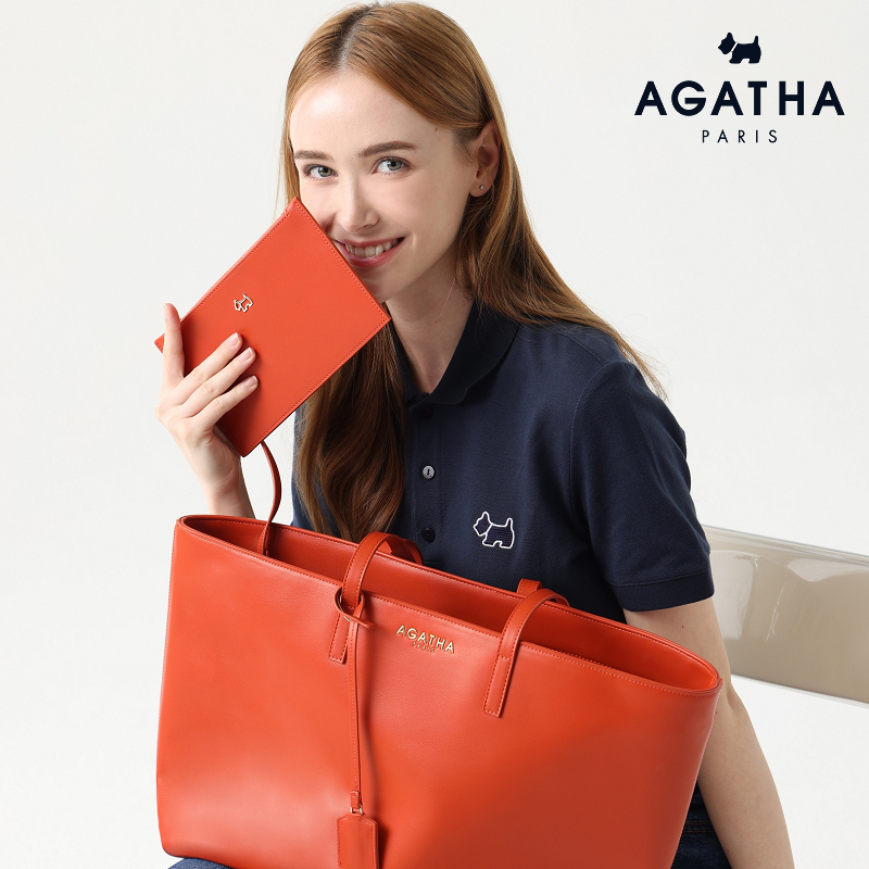 Agatha PARIS - กระเป๋าหนัง ใบใหญ่ [AGTB135-701]