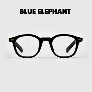 [BLUE Elephant] ใหม่ 2023 แบรนด์ใหม่ กระจก สีดํา สไตล์เกาหลี เรโทร แฟชั่น | สินค้าของแท้ 100% / แว่นตา ใส่สบายทุกวัน | แว่นตา สไตล์เกาหลี สําหรับผู้ชาย และผู้หญิง