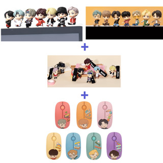 [Korea] ฟิกเกอร์ BTS (Bangtan boys) 2 มอนิเตอร์ "Magic Door + Dynamite" + พวงกุญแจ 1 ชิ้น + ชุดเมาส์ 1 ชิ้น TinyTan, Official, ของแท้, กองทัพ, ไอดอล, HYBE (ความบันเทิงครั้งใหญ่) KPOP