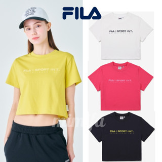 [FILA Korea] เสื้อยืดครอปสากล สําหรับผู้หญิง