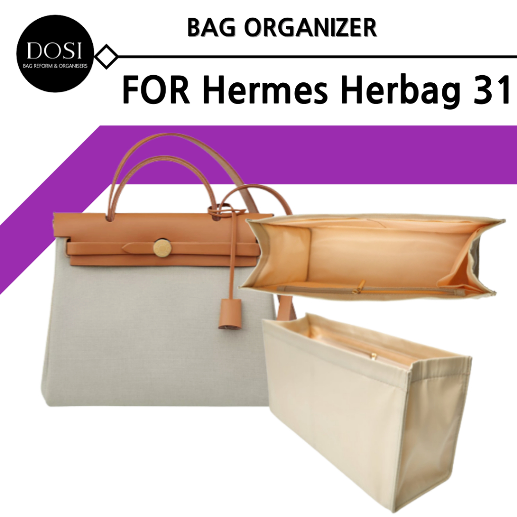 Hermes Herbag 31 กระเป๋าผ้าไนล่อน ทรงบักเก็ต